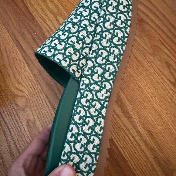 Gucci GG Monogram Platform Sandals 39.5 - Canvas and Leather WORN TWICE - Picture 6 of 12